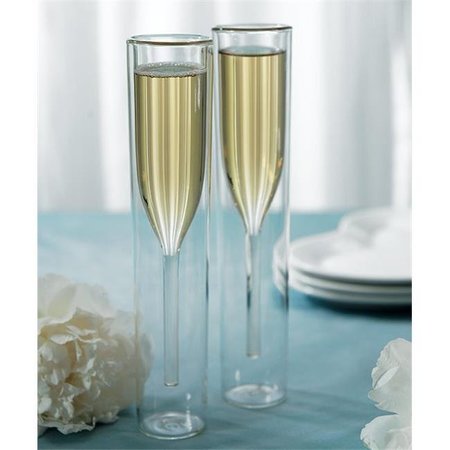 WEDDINGSTAR Weddingstar 8643 Contemporary Double-walled Champagne Flutes 8643